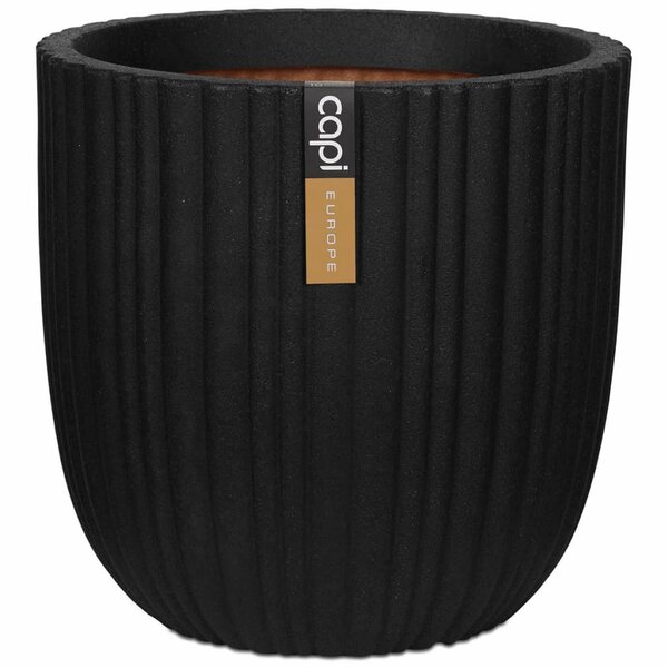 Capi Jardinière Urban Tube 35x34 cm noir KBLT932