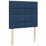 vidaXL Cadre de lit ottoman avec matelas bleu 120x200 cm tissu