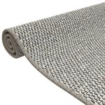 vidaXL Tapis de couloir aspect sisal platina 50x100 cm