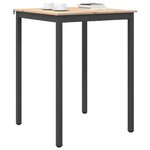 vidaXL Table de bar Naturel 110 x 55 x 105 cm Bois de pin massif