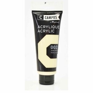 Peinture acrylique 100 ml - Jaune pastel n°002