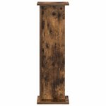vidaXL Support de Plante 2 pièces Chêne fumé 25 x 25 5 x 80 5 cm
