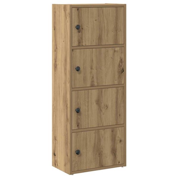 vidaXL Bibliothèque chêne artisanal 40x24x102 cm bois d'ingénierie