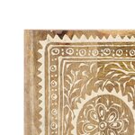 vidaXL Miroir peint à la main 40x55 cm Bois de manguier solide