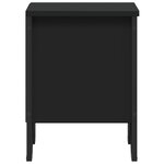 vidaXL Tables de chevet 2 Pièces noir 40x30x40 cm bois d'ingénierie