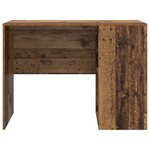 vidaXL Bureau d'écriture Bois vieilli Bois d'ingénierie Petit Rangement