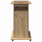 vidaXL Podium chêne artisanal 55 x 55 x 107 cm Bois d'ingénierie