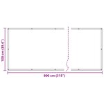 vidaXL Écran de balcon 100 x 800 cm Tissu Oxford Rectangulaire Marron