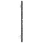 vidaXL Tête de lit murale Gris 146x3x63 cm Bois massif de pin