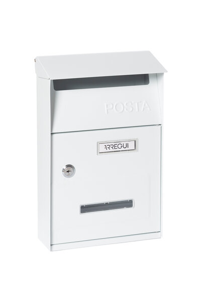 Boîte aux Lettres en Acier  Up D-2006/W  Fenêtres Transparentes  Blanc