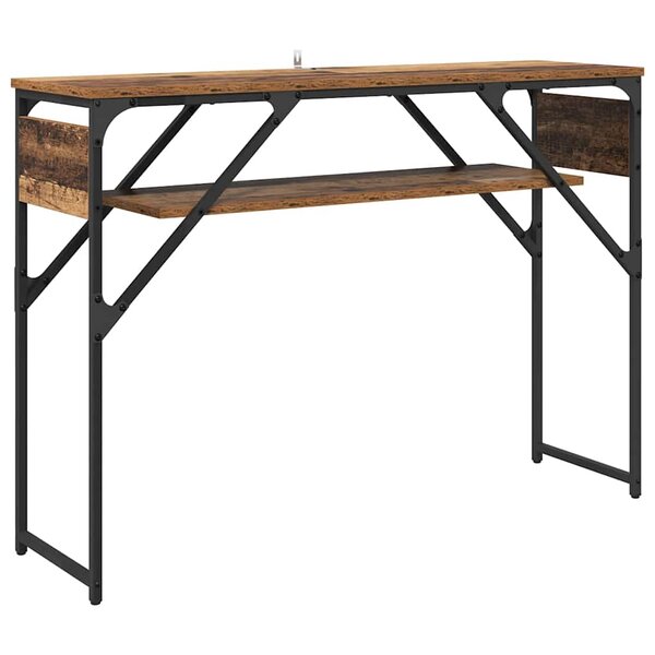 vidaXL TableConsole Bois Ancien 105x30x75cm Bois d'ingénierie