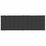 vidaXL Coussin de chaise longue noir 186x58x3 cm tissu oxford