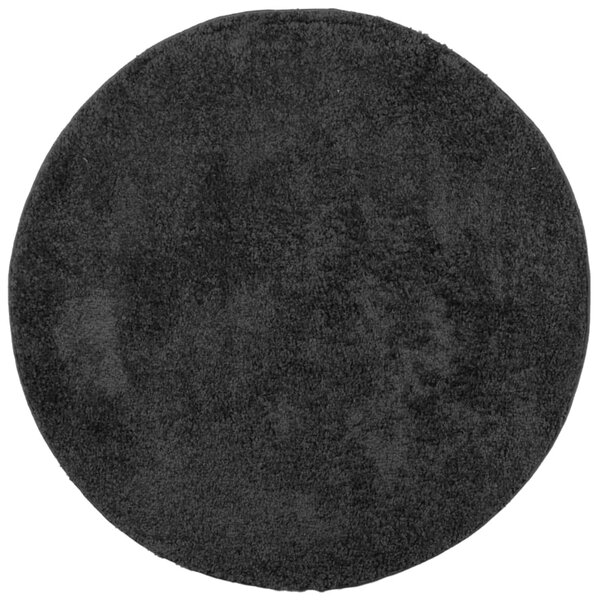 vidaXL Tapis shaggy PAMPLONA poils longs moderne anthracite Ø 120 cm