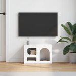 vidaXL Meuble TV Blanc 60 x 35 x 40 cm Bois d'ingénierie