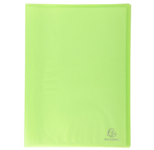 Protège-documents En Polypropylène Semi Rigide Chromaline 80 Vues - A4 - Vert - X 12 - Exacompta