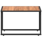 vidaXL Table de Café de Jardin Marron 55x55x35 cm DPC et Acier