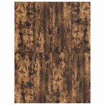 vidaXL Cadre de lit Chêne fumé 200 x 140 x 31 5 cm Bois d'ingénierie