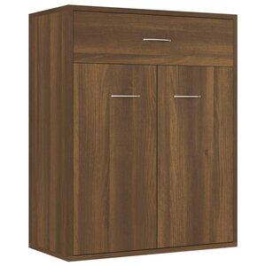 vidaXL Buffet Chêne marron 60x30x75 cm Bois d'ingénierie