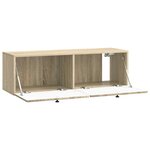 vidaXL Meuble TV mural 98 x 31 x 30 cm Chêne Sonoma Bois d'ingénierie