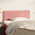 vidaXL Tête de lit Rose 80x5x78/88 cm Velours