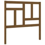 vidaXL Tête de lit Marron miel 80 5x4x100 cm Bois massif de pin