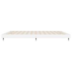 vidaXL Cadre de lit sans matelas blanc brillant 140x200 cm