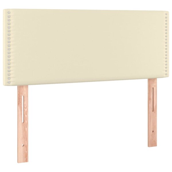 vidaXL Tête de lit Crème 100x5x78/88 cm Similicuir
