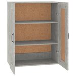 vidaXL Armoire murale suspendue Gris béton 69 5x32 5x90 cm