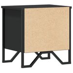 vidaXL Table de chevet Noir 40 x 30 x 40 cm Aggloméré