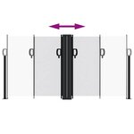 vidaXL Auvent latéral rétractable blanc 120x600 cm