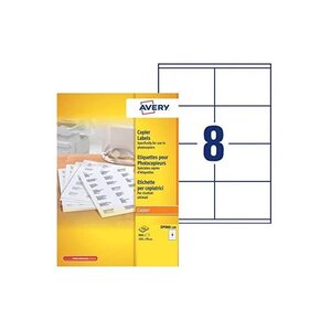 Boîte de 800 étiquettes copieur 105x70 blanc dp080-100 avery zweckform