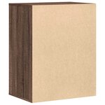 vidaXL Commode d'angle chêne marron 60x41x76 cm bois d'ingénierie