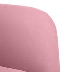 vidaXL Canapé causeuse rose 109 cm velours
