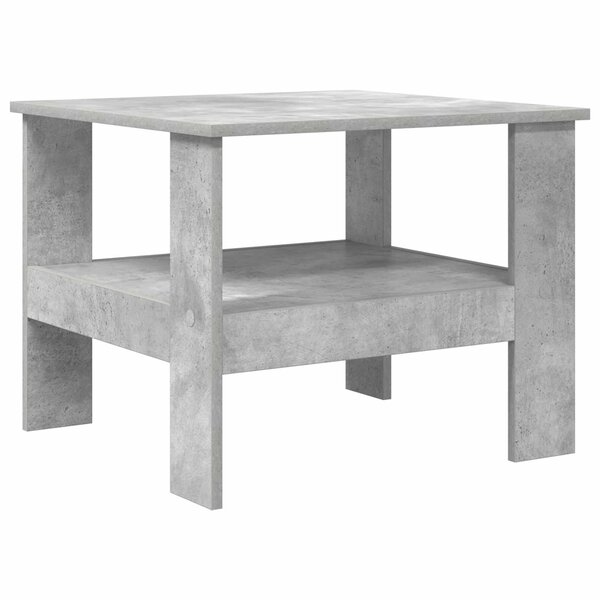 vidaXL Table basse Gris béton 57 x 55 x 45 cm Bois d'ingénierie