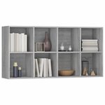 vidaXL Bibliothèque/Buffet Sonoma gris 66x30x130 cm Bois d'ingénierie