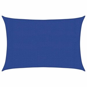 vidaXL Voile d'ombrage 160 g/m² rectangulaire bleu 3x4 m PEHD