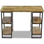 vidaXL Bureau en bois de manguier 110 x 50 x 76 cm
