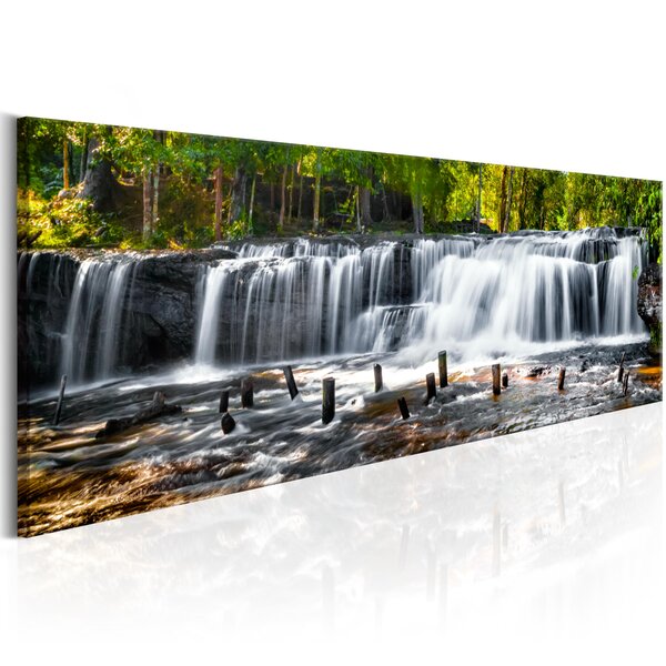 Tableau - fairytale waterfall  l x h en cm 135x45