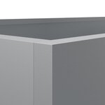vidaXL Jardinière argenté 62x47x46 cm acier galvanisé