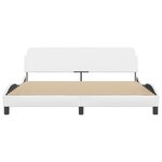 vidaXL Cadre de lit sans matelas blanc 180x200 cm similicuir
