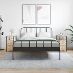 vidaXL Tables de chevet 2 Pièces chêne sonoma 30x60x60 cm bois ingénierie