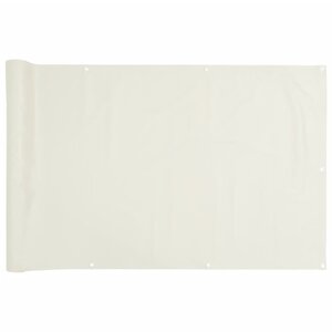 vidaXL Écran d'intimité de balcon blanc 600x120 cm PVC