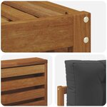 vidaXL Ensemble de canapés d'extérieur 6 Pièces Naturel et Anthracite