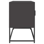 vidaXL Meuble TV noir 100 5x39x60 5 cm acier laminé à froid