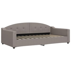 vidaXL Lit de repos taupe 100x200 cm tissu