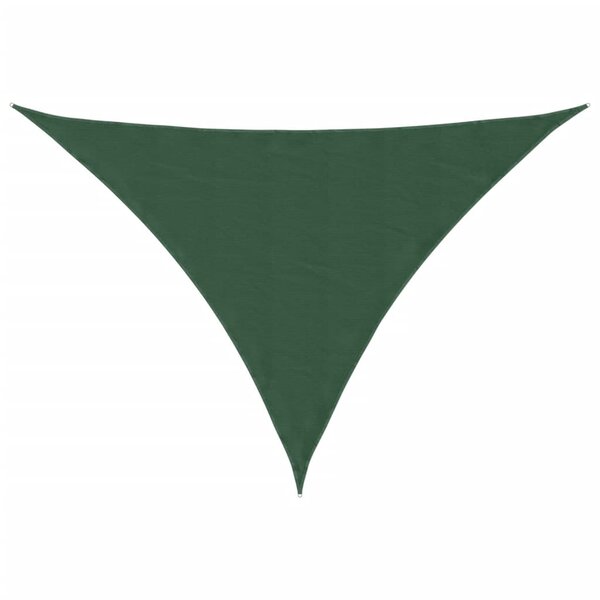 vidaXL Voile parasol tissu oxford triangulaire 3x4x4 m vert foncé