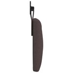vidaXL Tête de lit suspendue Marron foncé Tissu