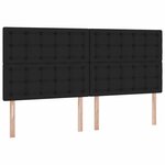 vidaXL Lit de Rangement Noir 200 x 200 cm Cuir synthétique