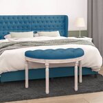 vidaXL Banc Bleu 81 5x41x49 cm Velours