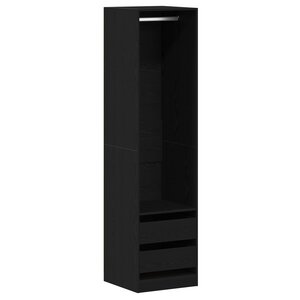 vidaXL Armoire - Chêne noir  50 x 50 x 200 cm  en bois d'ingénierie